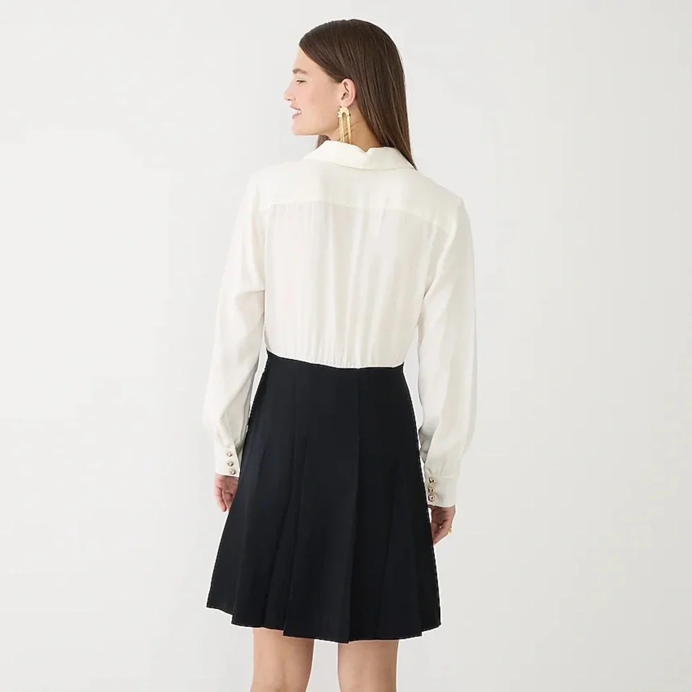 J.Crew Button-front crepe shirtdress dress BM974